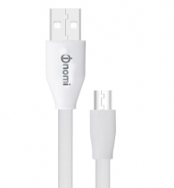 Кабель USB to microUSB Nomi DCF, 0,15м, білий (430317)